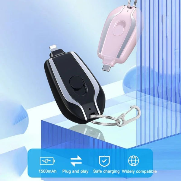 Portable Keychain Charger | 1500mAh Type-C